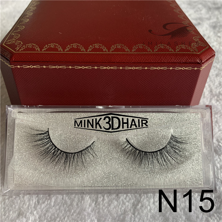Natural synthetic 3d mink eyelash extensions
